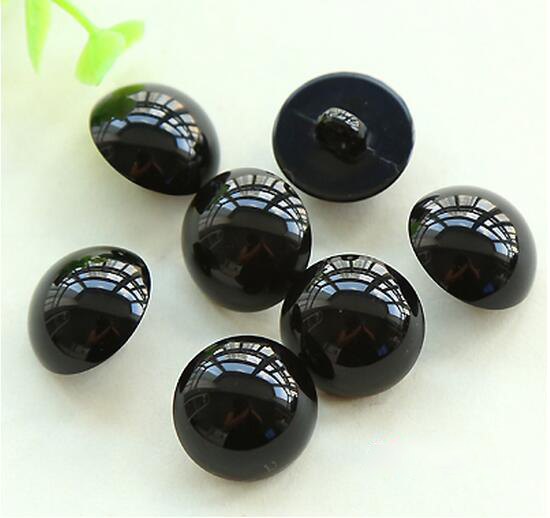 Button Hole Cutter - 20pcs/lot Size:12-20mm Cute Mushroom Shape Black