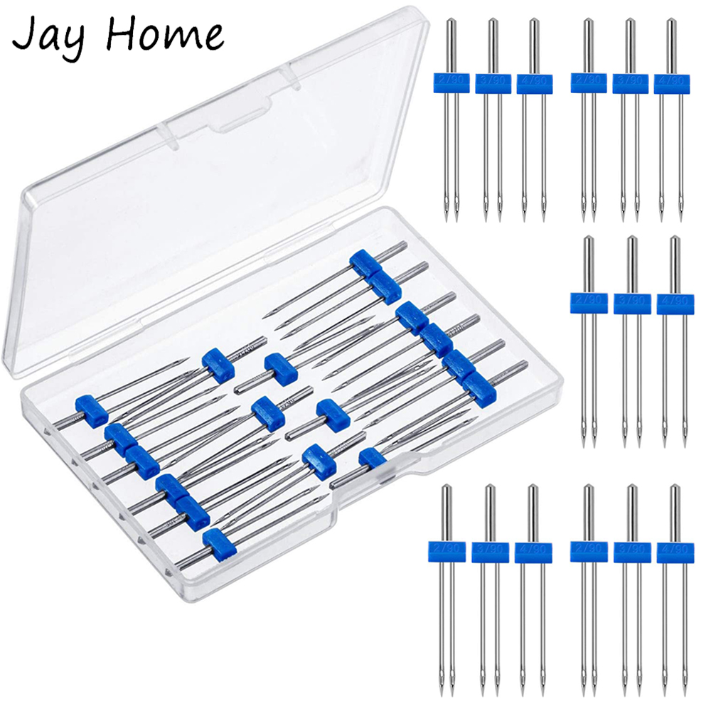 3-9Pcs Sewing Machine Twin Nee - Twin Needle Stretch ulasan dan harga