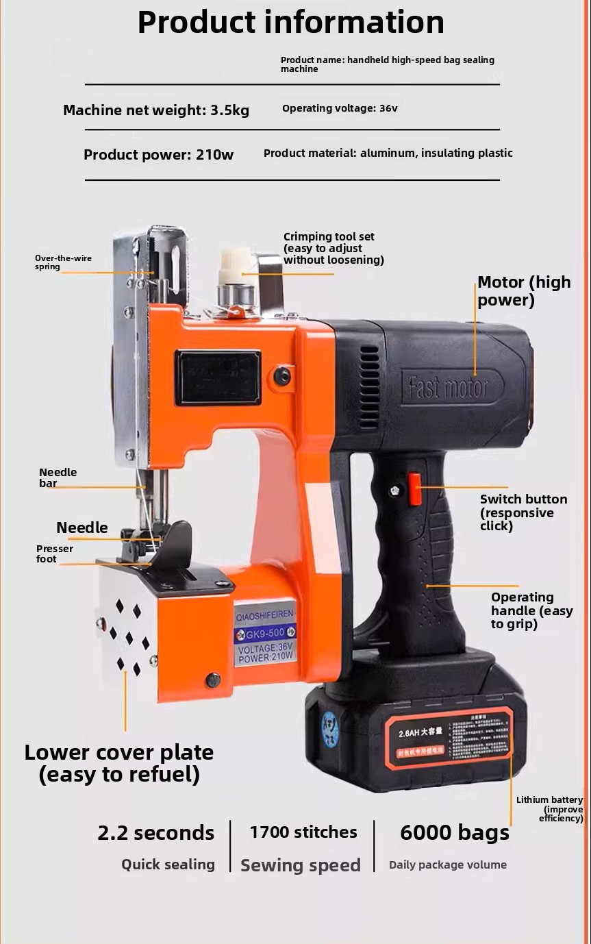 GK9-370 Handheld Dual Electric - Sewing In Textile Industry ulasan dan harga