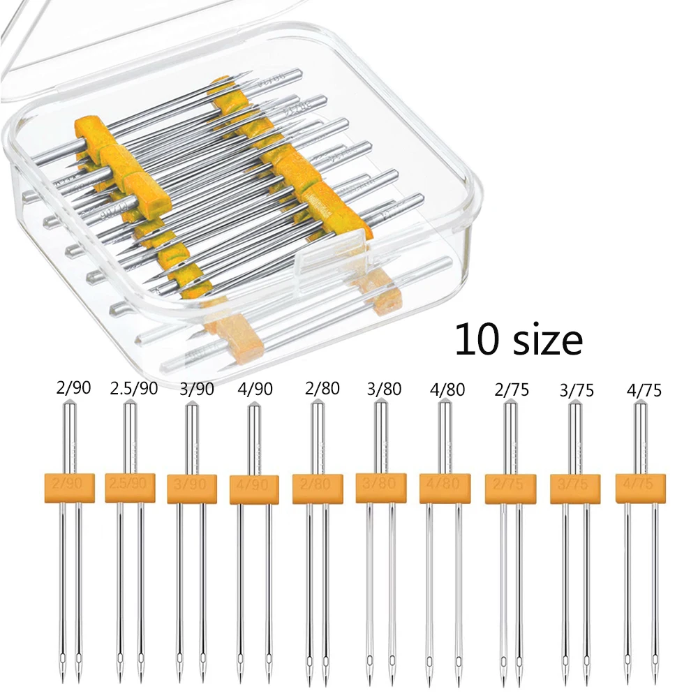 10PCS Sewing Machine Twin Need - Twin Needle Stretch ulasan dan harga