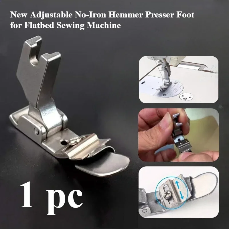 Adjustable No-Iron Hemmer Foot - Sewing Factory ulasan dan harga