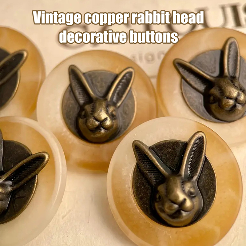 10pcs 25mm Vintage Copper Rabb - Vintage Sewing Textile ulasan dan harga