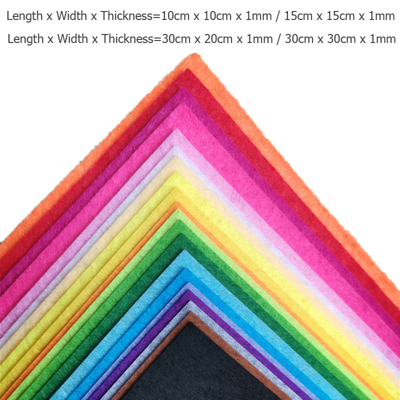 40Pcs Soft Felt Fabric Sheet A - Is Sewing A Textile Craft ulasan dan harga