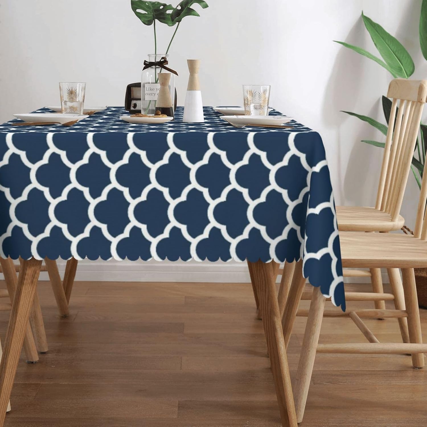Blue Tablecloth Navy Cloud Sea - Century Textile & Sewing Supply Reviews ulasan dan harga