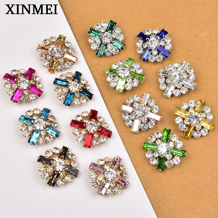 5Pcs 28mm Flower Rhinestone Sh - Button Hole Cutter ulasan dan harga