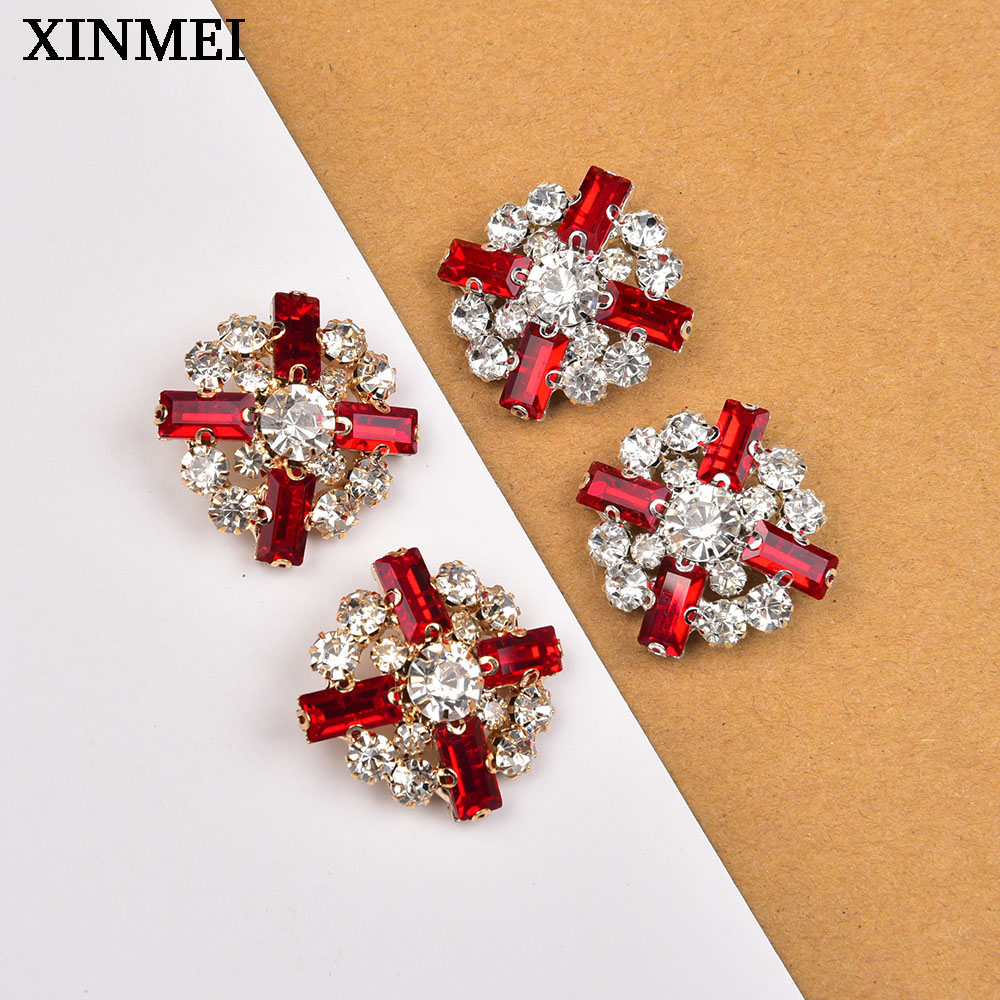 5Pcs 28mm Flower Rhinestone Sh - Button Hole Cutter ulasan dan harga