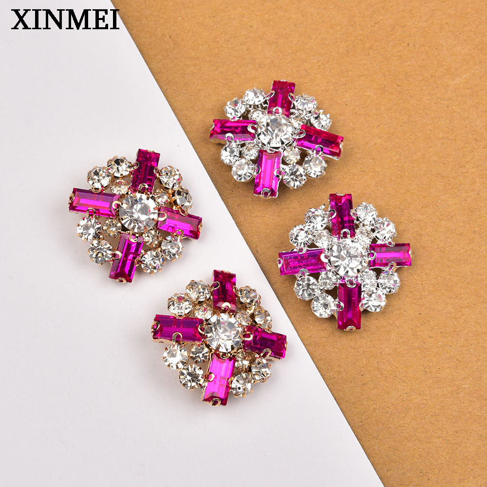 5Pcs 28mm Flower Rhinestone Sh - Button Hole Cutter ulasan dan harga