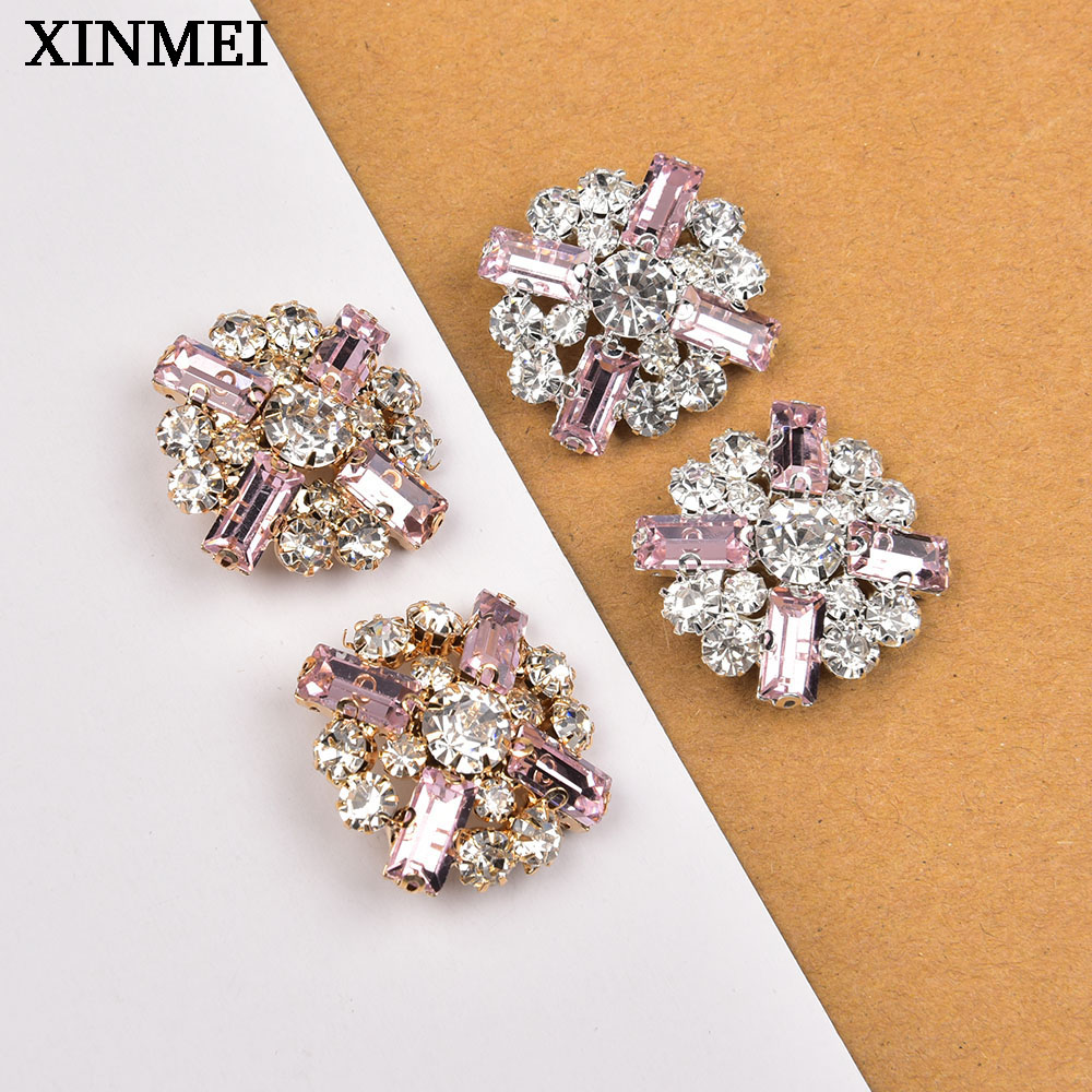 5Pcs 28mm Flower Rhinestone Sh - Button Hole Cutter ulasan dan harga