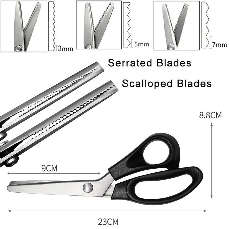 1Pc Pinking Shears Stainless S - Pinking Shear Blade ulasan dan harga