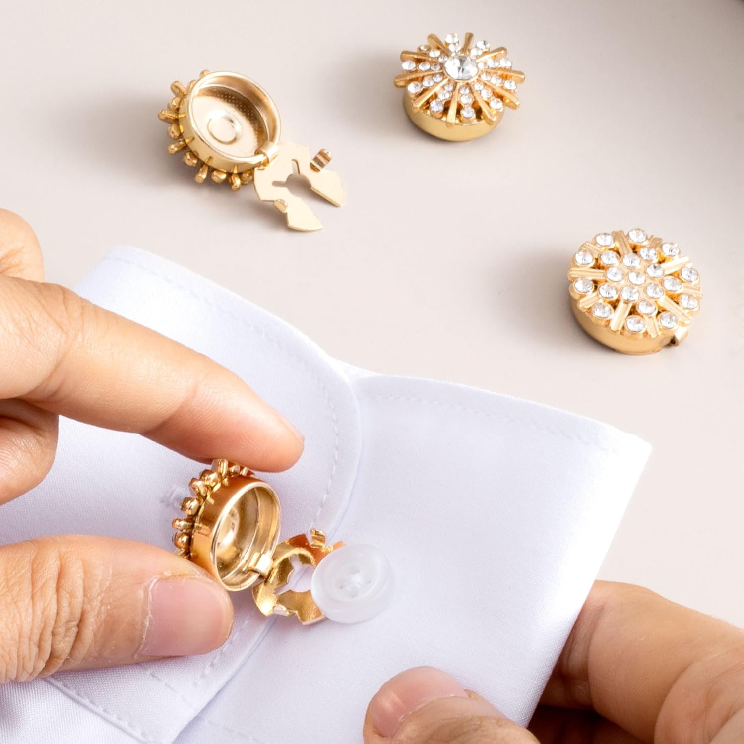Rhinestone Crystal Button Deta - Button Hole Cutter ulasan dan harga