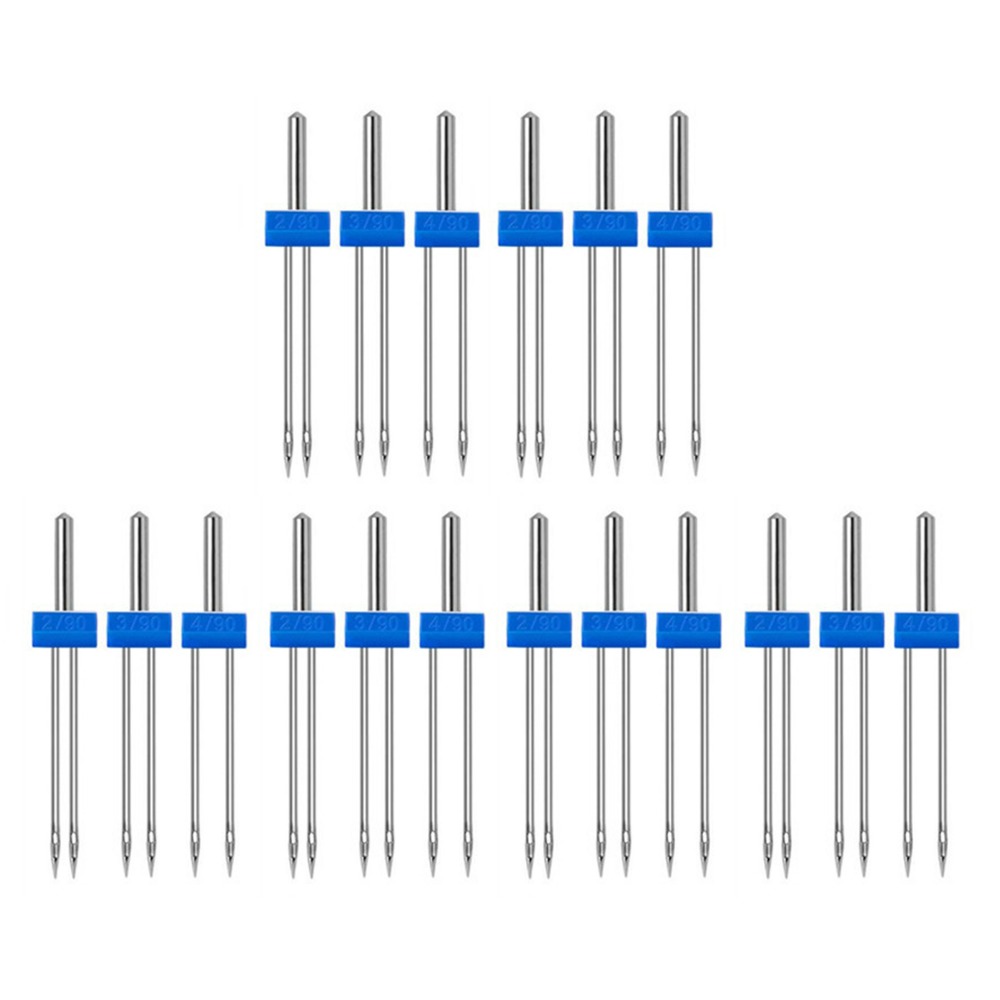 18pcs Stainless Steel Sewing M - Twin Needle Stretch ulasan dan harga