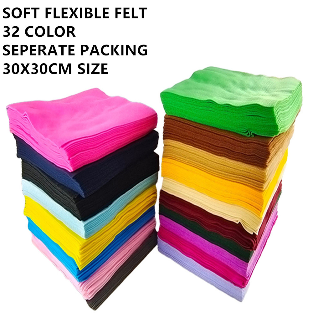 Coloured Felt Fabric Sheets fo - Is Sewing A Textile Craft ulasan dan harga