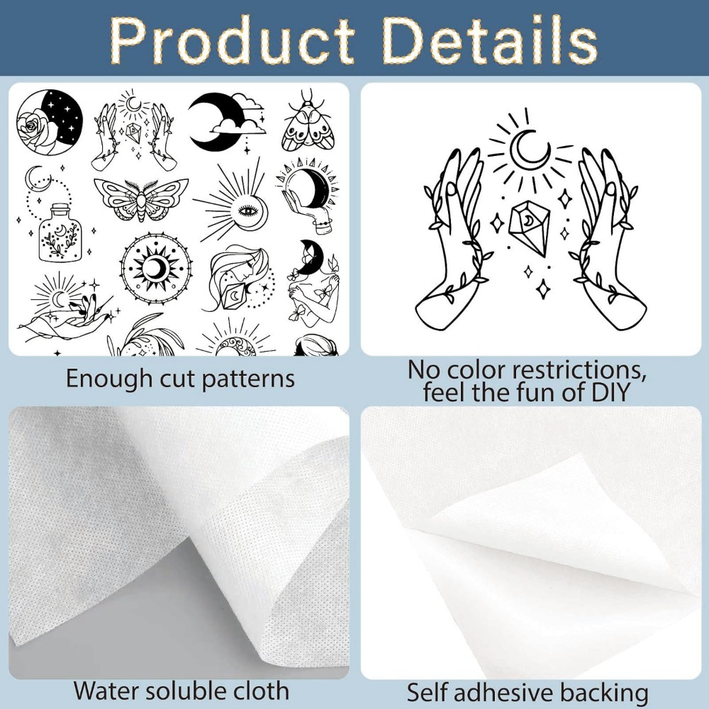 51Pcs Boho Moon Sun Water Solu - Sewing Factory ulasan dan harga